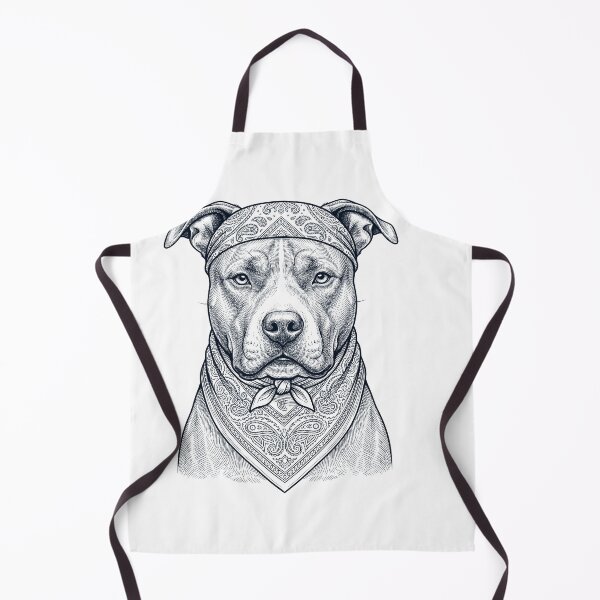 Aperçu de l'œuvre Maman chien Babushka American Staffordshire Terrier drôle créée et vendue par DoodleTortle.