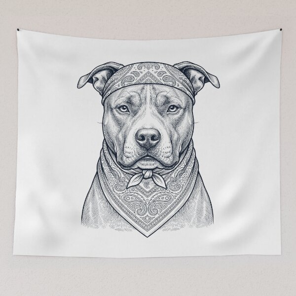 Item preview, Funny American Staffordshire Terrier Babushka Dog Mom designed and sold by DoodleTortle.