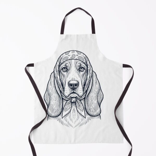 Item preview, Funny Basset Hound Babushka Dog Mom designed and sold by DoodleTortle.