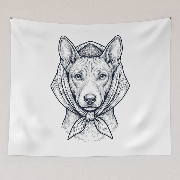 Item preview, Funny Basenji Babushka Dog Mom designed and sold by DoodleTortle.