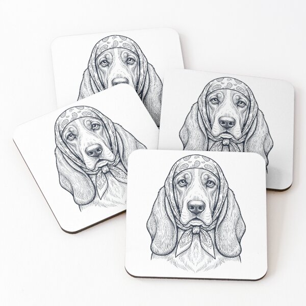 Item preview, Funny Basset Hound Babushka Dog Mom designed and sold by DoodleTortle.