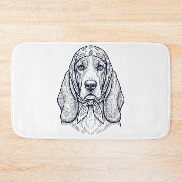 Item preview, Funny Basset Hound Babushka Dog Mom designed and sold by DoodleTortle.