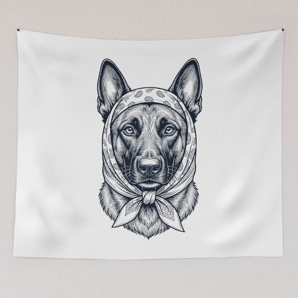 Item preview, Funny Belgian Malinois Babushka Dog Mom designed and sold by DoodleTortle.