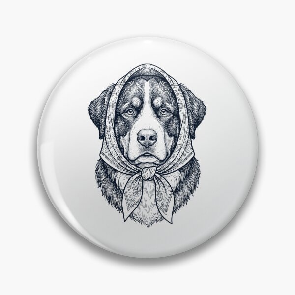 Item preview, Funny Bernese Mountain Dog Babushka Dog Mom designed and sold by DoodleTortle.
