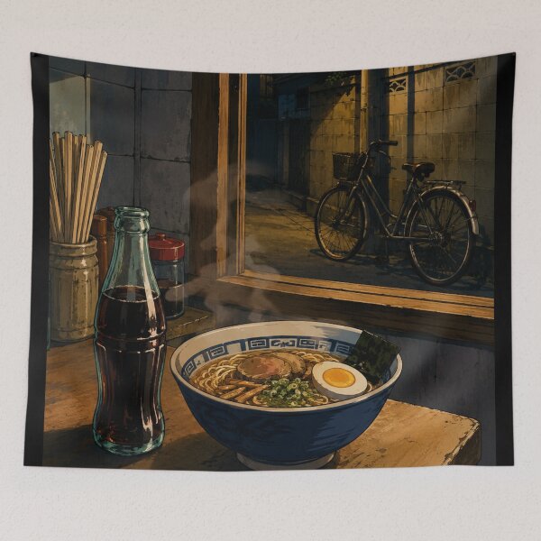 Item preview, Midnight Ramen Bar - Japanese Lofi Aesthetic Art designed and sold by bapupa.