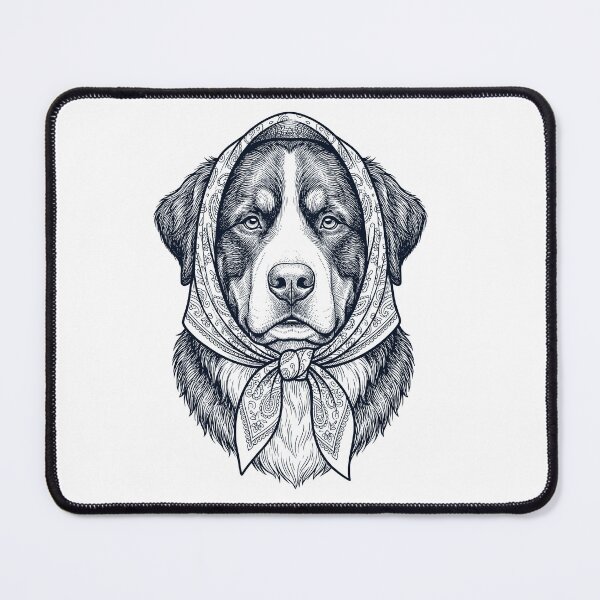 Item preview, Funny Bernese Mountain Dog Babushka Dog Mom designed and sold by DoodleTortle.