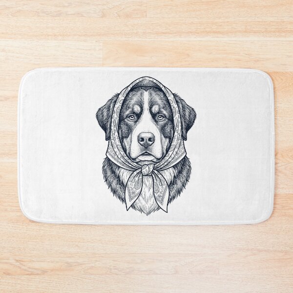 Item preview, Funny Bernese Mountain Dog Babushka Dog Mom designed and sold by DoodleTortle.