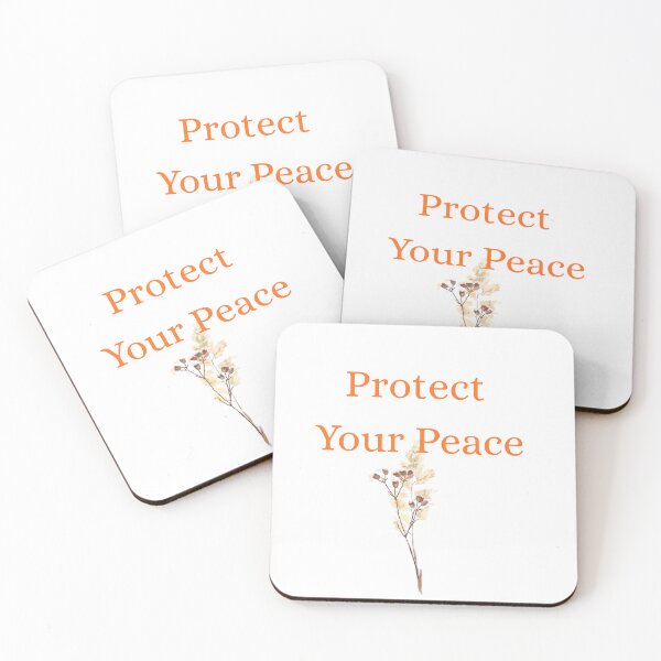 Item preview, Protect Your Peace Minimalist Wildflower Self Care designed and sold by vibecraft_studio2.