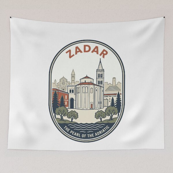 Item preview, Zadar Croatia Vintage Travel Badge Design designed and sold by k3rstman1.