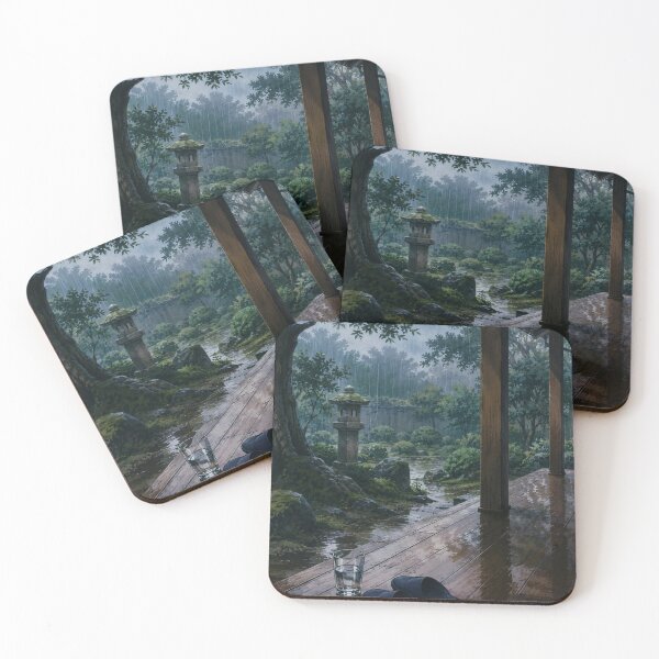 Item preview, Rainy Veranda - Japanese Lofi Aesthetic Art designed and sold by bapupa.