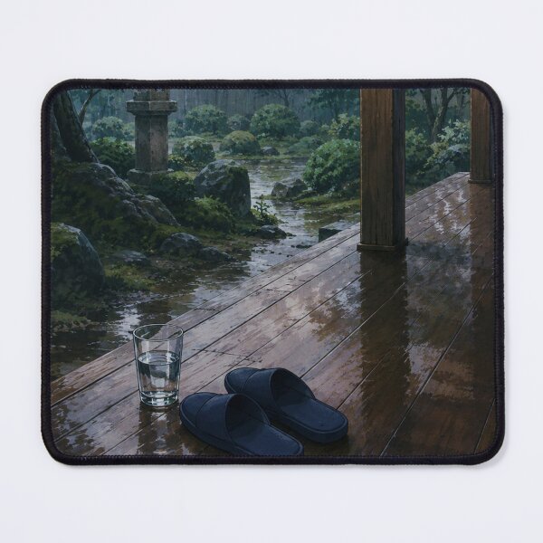 Item preview, Rainy Veranda - Japanese Lofi Aesthetic Art designed and sold by bapupa.