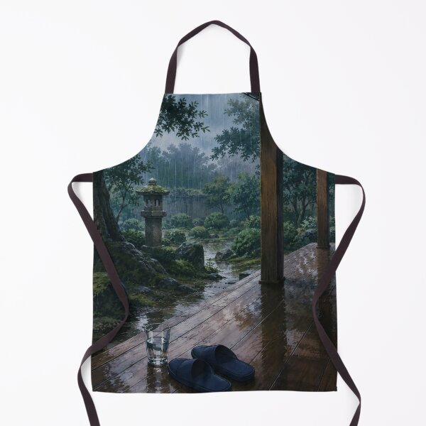 Item preview, Rainy Veranda - Japanese Lofi Aesthetic Art designed and sold by bapupa.