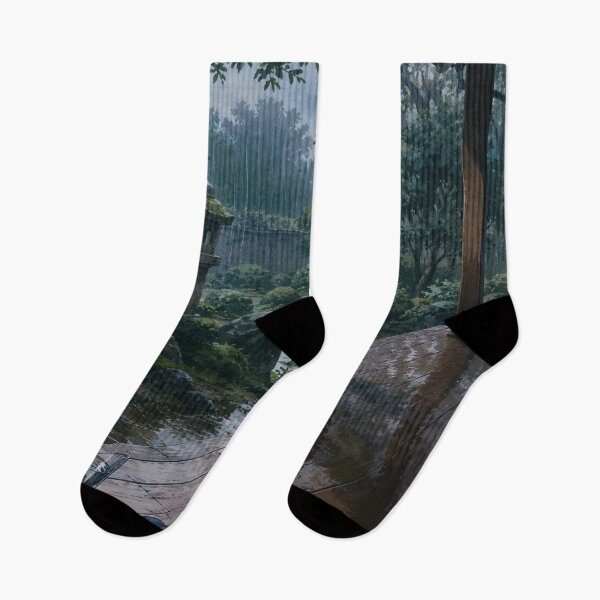 Item preview, Rainy Veranda - Japanese Lofi Aesthetic Art designed and sold by bapupa.