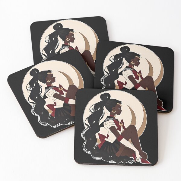 Item preview, Black Sailor Moon Goddess Anime Aesthetic designed and sold by CCChillingfrog.