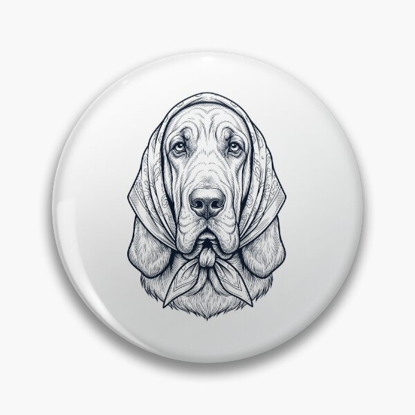 Item preview, Funny Bloodhound Babushka Dog Mom designed and sold by DoodleTortle.