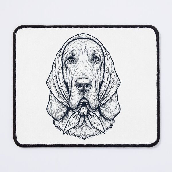 Item preview, Funny Bloodhound Babushka Dog Mom designed and sold by DoodleTortle.