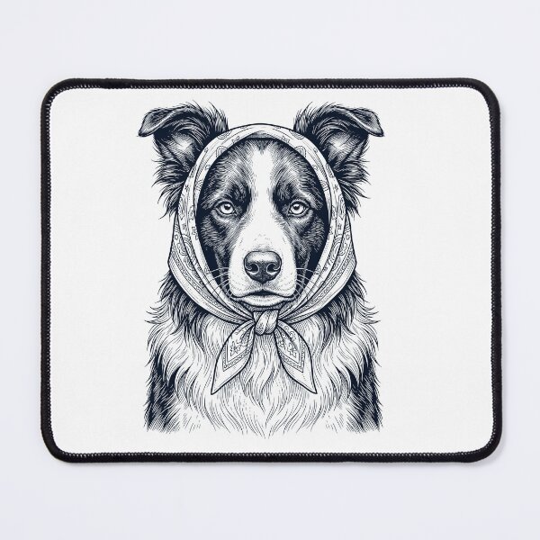 Item preview, Funny Border Collie Babushka Dog Mom designed and sold by DoodleTortle.