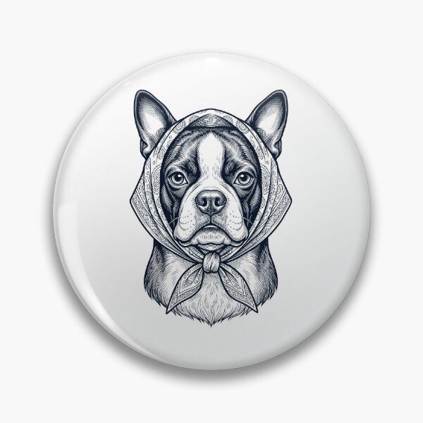 Item preview, Funny Boston Terrier Babushka Dog Mom designed and sold by DoodleTortle.