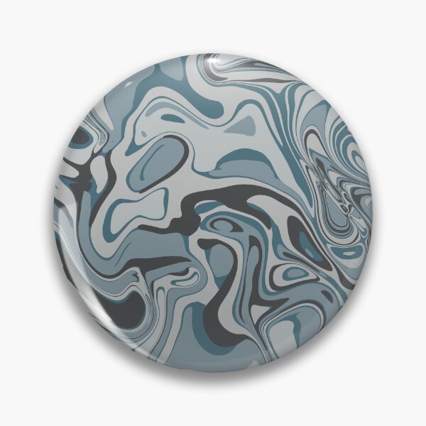 Item preview, Silver Blue Marble Abstract Art | Moody Fluid Swirl Design | Modern Neutral Aesthetic designed and sold by Zeddessay.