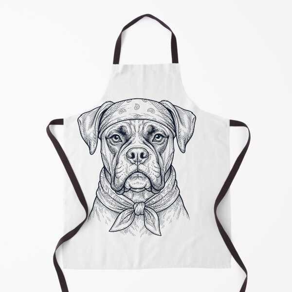 Item preview, Funny Boxer Dog Babushka Dog Mom designed and sold by DoodleTortle.