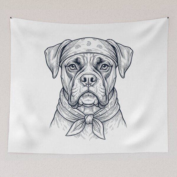 Item preview, Funny Boxer Dog Babushka Dog Mom designed and sold by DoodleTortle.
