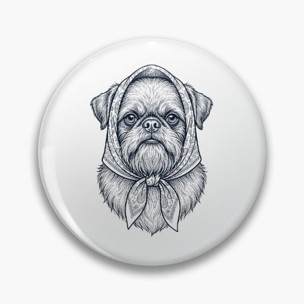 Item preview, Funny Brussels Griffon Babushka Dog Mom designed and sold by DoodleTortle.