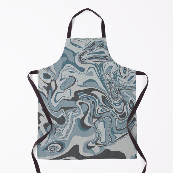 Item preview, Silver Blue Marble Abstract Art | Moody Fluid Swirl Design | Modern Neutral Aesthetic designed and sold by Zeddessay.