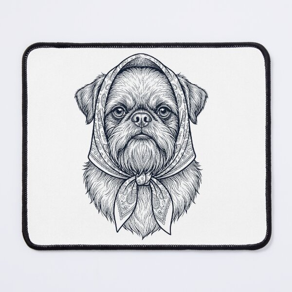 Item preview, Funny Brussels Griffon Babushka Dog Mom designed and sold by DoodleTortle.