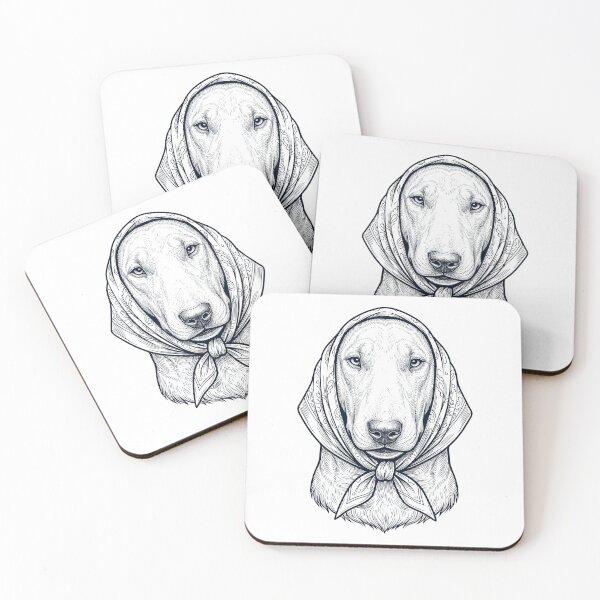 Item preview, Funny Bull Terrier Babushka Dog Mom designed and sold by DoodleTortle.