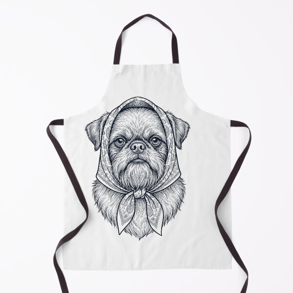 Item preview, Funny Brussels Griffon Babushka Dog Mom designed and sold by DoodleTortle.