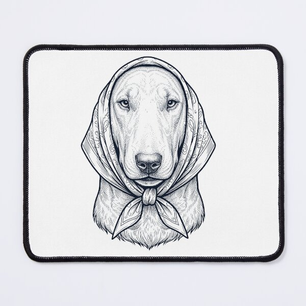 Item preview, Funny Bull Terrier Babushka Dog Mom designed and sold by DoodleTortle.