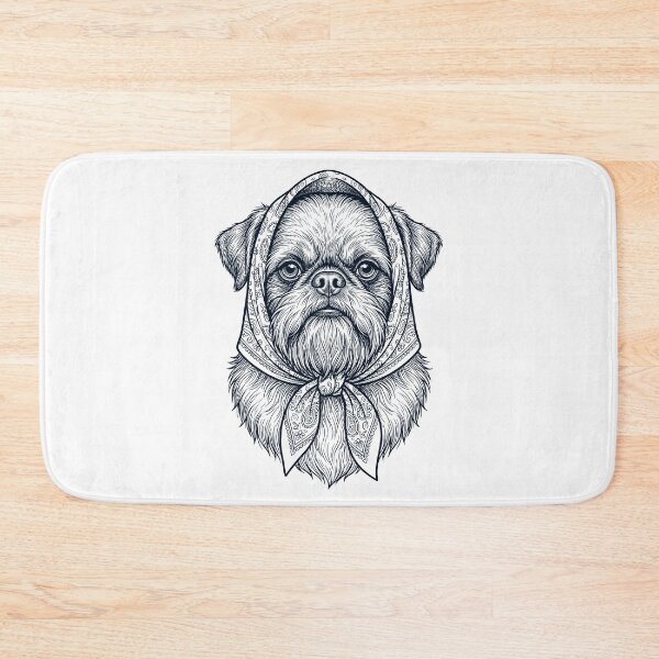 Item preview, Funny Brussels Griffon Babushka Dog Mom designed and sold by DoodleTortle.