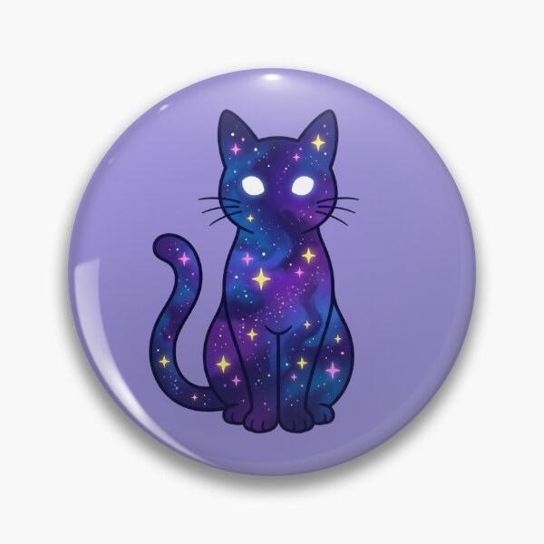 Item preview, Cute Cosmic Galaxy Cat with Stars designed and sold by Lamlamiu.
