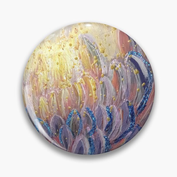 Item preview, La Ninfa Blu - Lotus Flower with Gold Details designed and sold by Verdiami.