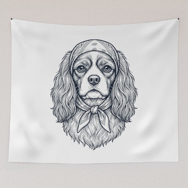 Item preview, Funny Cavalier King Charles Spaniel Babushka Dog Mom designed and sold by DoodleTortle.