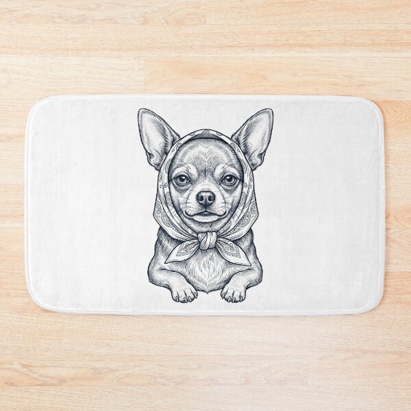 Artikelvorschau, Lustiger Chihuahua Babushka Hundemama entworfen und verkauft von DoodleTortle.