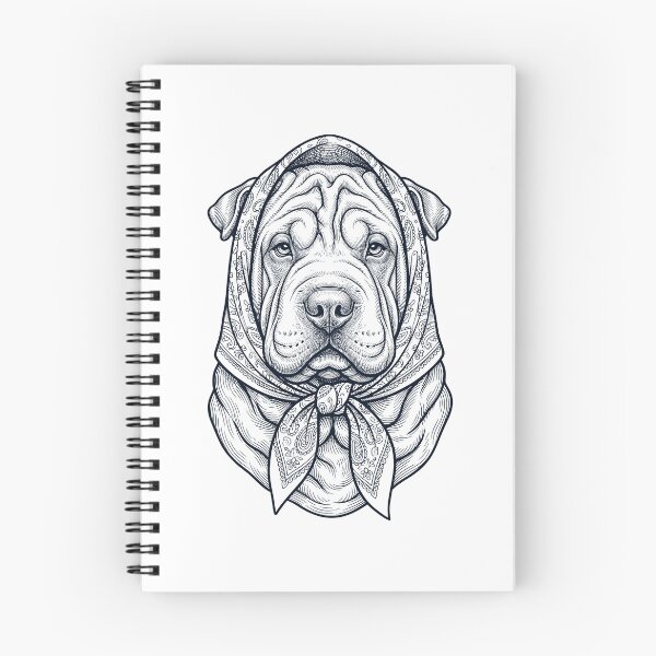 Item preview, Funny Chinese Shar Pei Babushka Dog Mom designed and sold by DoodleTortle.