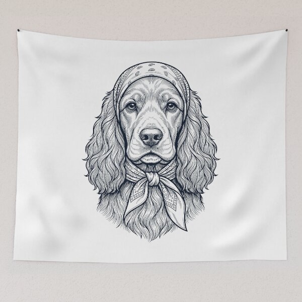 Item preview, Funny Cocker Spaniel Babushka Dog Mom designed and sold by DoodleTortle.