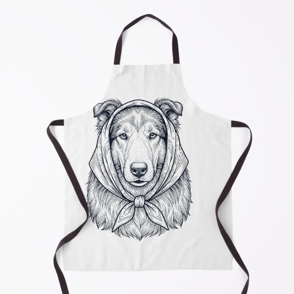 Item preview, Funny Collie Babushka Dog Mom designed and sold by DoodleTortle.