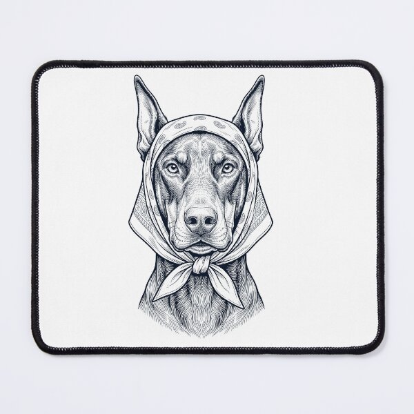 Item preview, Funny Doberman Pinscher Babushka Dog Mom designed and sold by DoodleTortle.