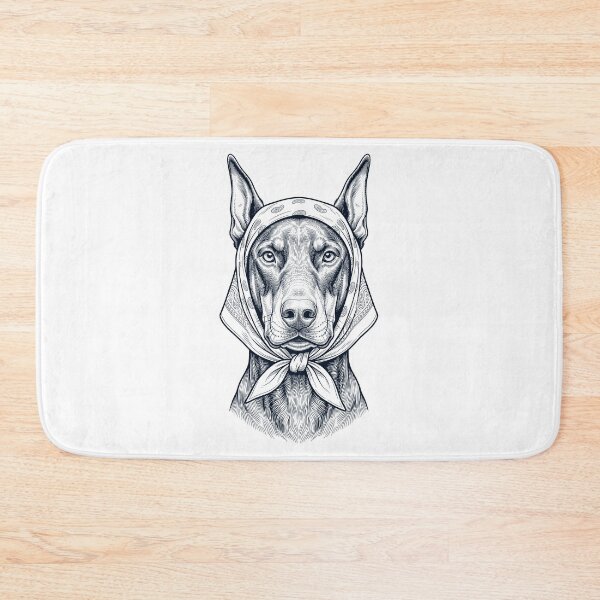 Item preview, Funny Doberman Pinscher Babushka Dog Mom designed and sold by DoodleTortle.