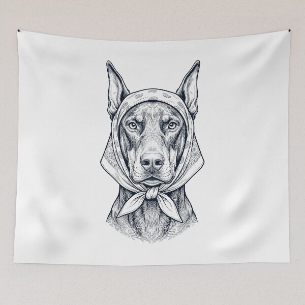 Item preview, Funny Doberman Pinscher Babushka Dog Mom designed and sold by DoodleTortle.