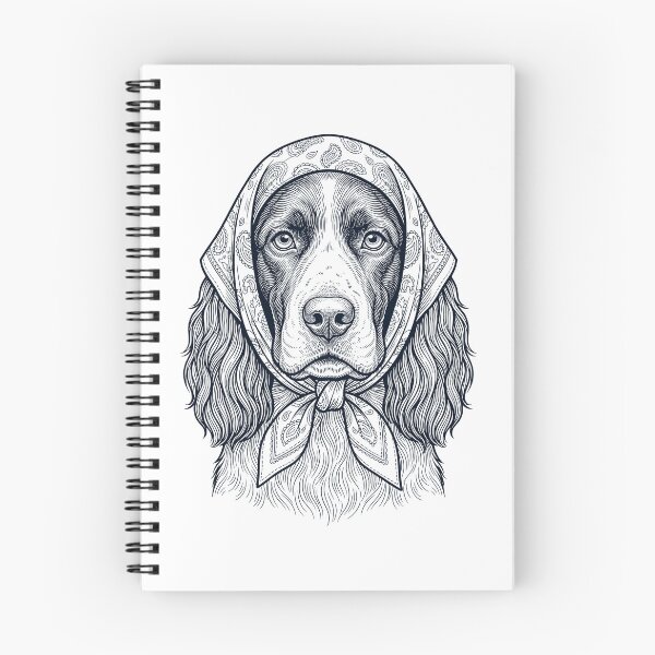 Artikelvorschau, Lustige englische Springer Spaniel-Hundemama Babushka entworfen und verkauft von DoodleTortle.