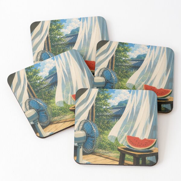 Item preview, The Summer Fan - Japanese Lofi Aesthetic Art designed and sold by bapupa.