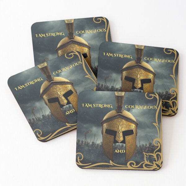 Item preview, Spartan Warrior Gold - I Am Strong And Courageous designed and sold by Makend15-03.