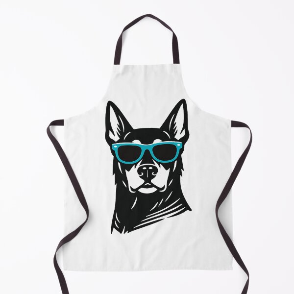 Item preview, Cool Doberman with Cyan Sunglasses Art - Cute Dog Illustration designed and sold by myforestfog.