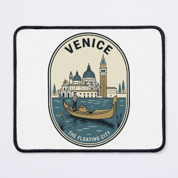 Item preview, Vintage Venice Gondola Floating City Travel Badge designed and sold by k3rstman1.