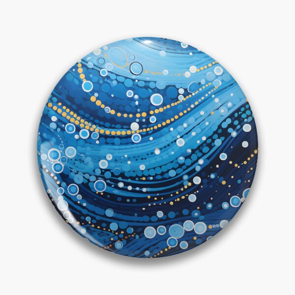 Item preview, Aboriginal Inspired Dot Art - In the Waves of the Ocean designed and sold by GrinGalore.