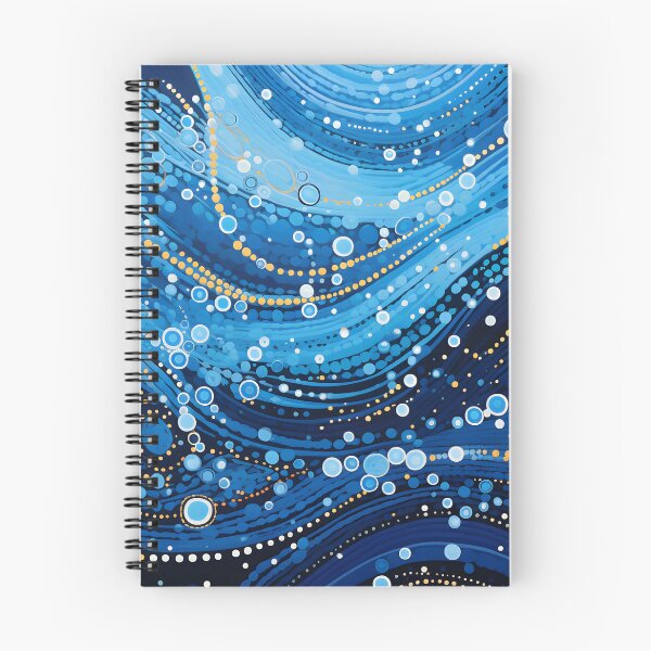 Item preview, Aboriginal Inspired Dot Art - In the Waves of the Ocean designed and sold by GrinGalore.