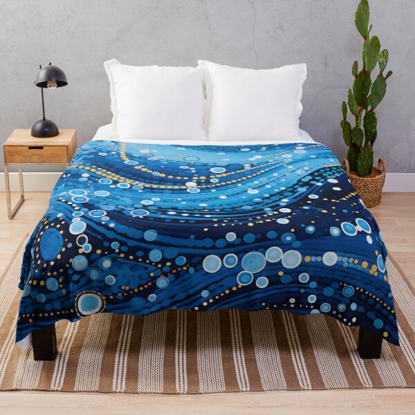 Item preview, Aboriginal Inspired Dot Art - In the Waves of the Ocean designed and sold by GrinGalore.